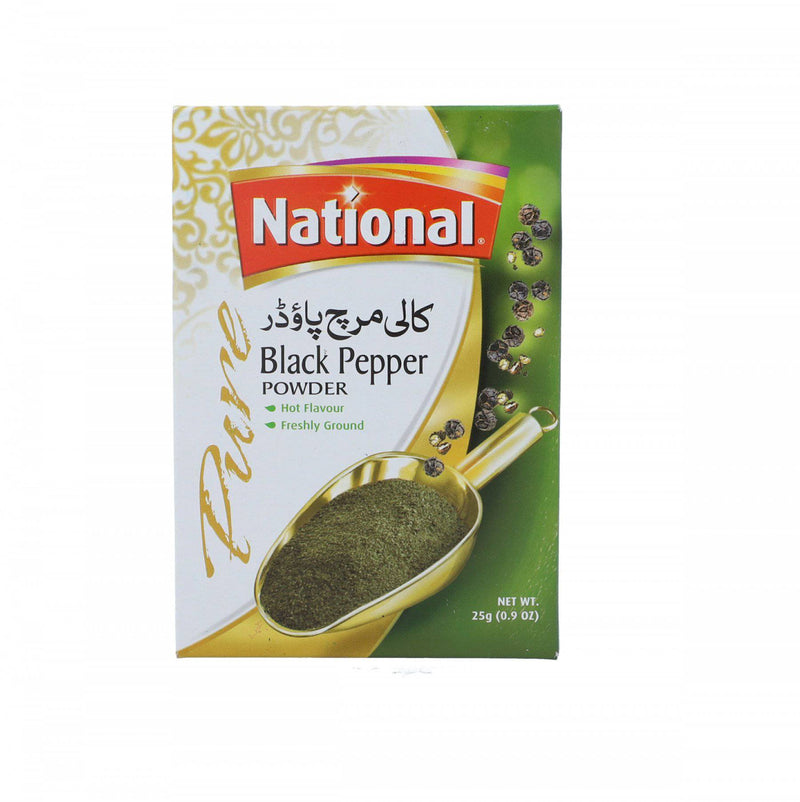 National Black Pepper Powder 25g - HKarim Buksh