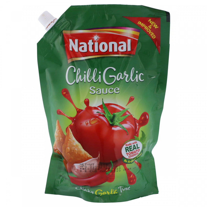 National Chilli Garlic Sauce 950g Pouch - HKarim Buksh