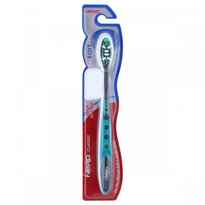 Nero Classic Deep Action Soft Toothbrush Green - HKarim Buksh