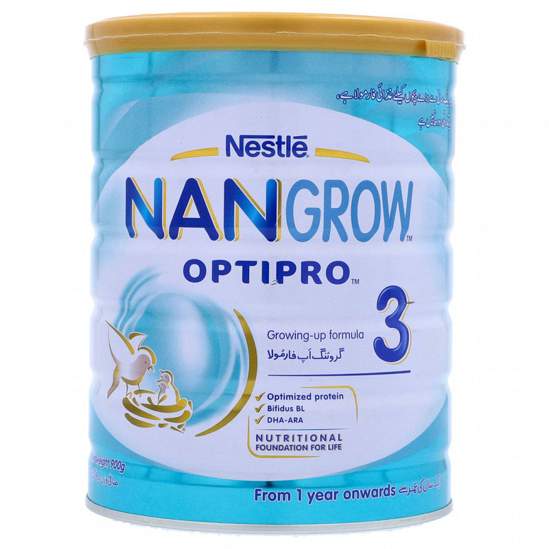 Nestle NANGrow Optipro 3 Growing Up Formula From 1 Year Onwards 900g - HKarim Buksh