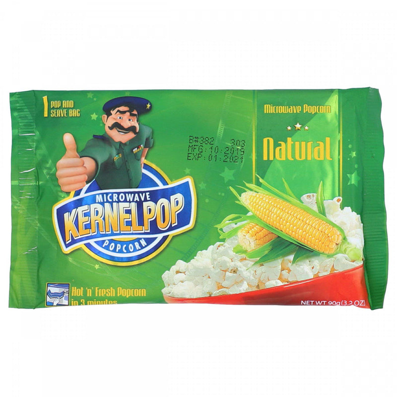Kernel Pop Microwave Pop Corn Natural 90g - HKarim Buksh