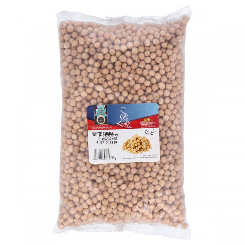 Khalis White Chana1 Kg - HKarim Buksh