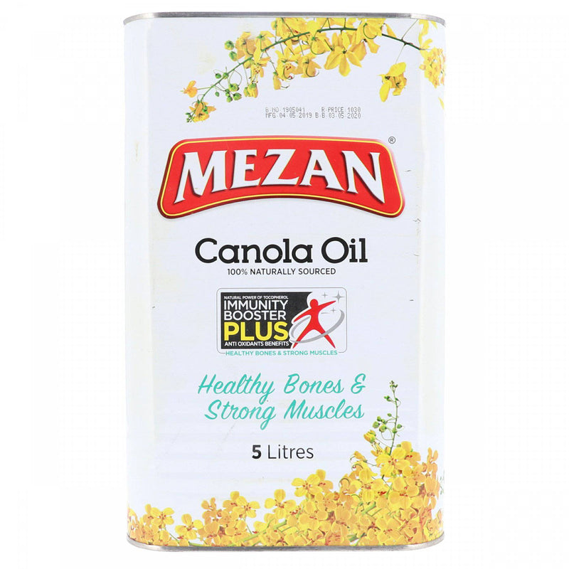 Mezan 100 percent Naturally Sourced Canola Oil 5 litres - HKarim Buksh