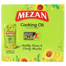 Mezan 100 percent Naturally Sourced Cooking Oil 1 Litre x 5 Doy Pouches - HKarim Buksh