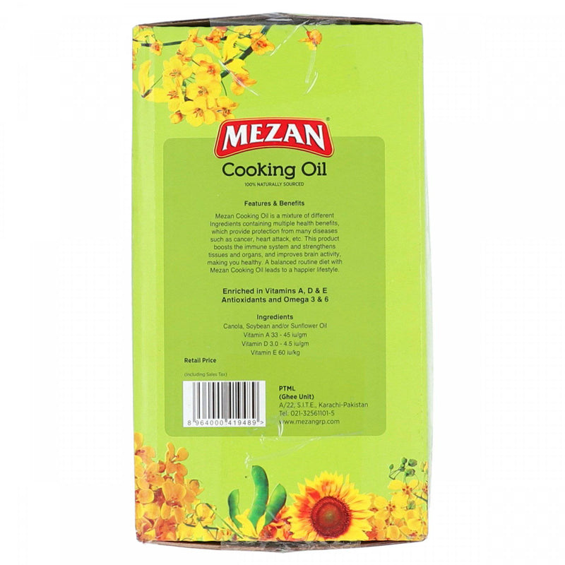 Mezan Cooking Oil 5 x 1 Litre Pillow Pouches - HKarim Buksh