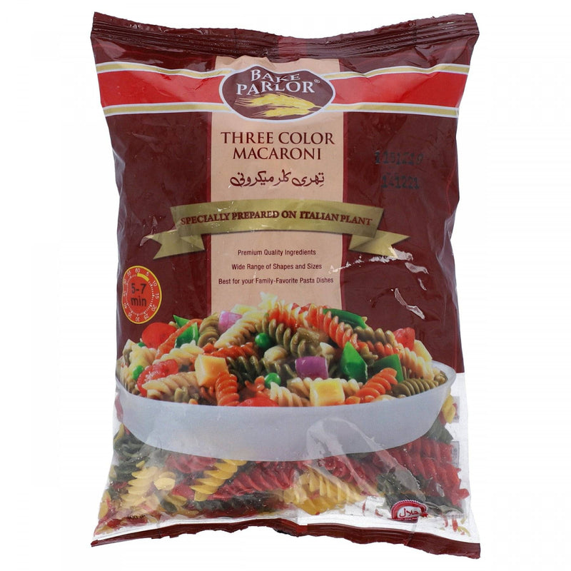 Bake Parlor Three Color Macaroni 400g - HKarim Buksh