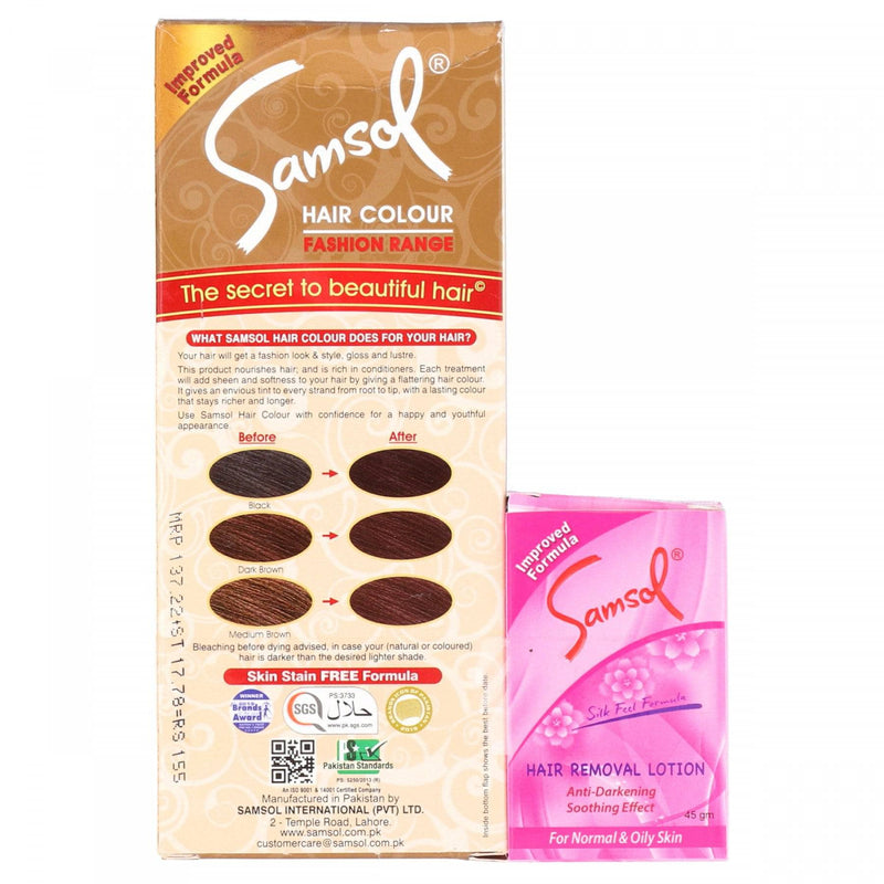 Samsol Hair Color Fashion Range 15 Natural Brown 140g - HKarim Buksh