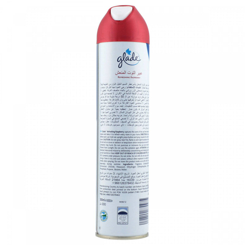 Glade Airfreshner Refreshing Rasberry 300ml - HKarim Buksh