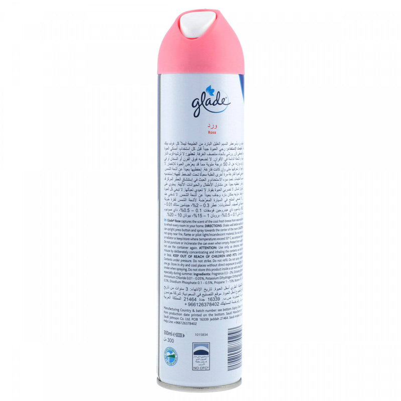 Glade Airfreshner Rose 300ml - HKarim Buksh