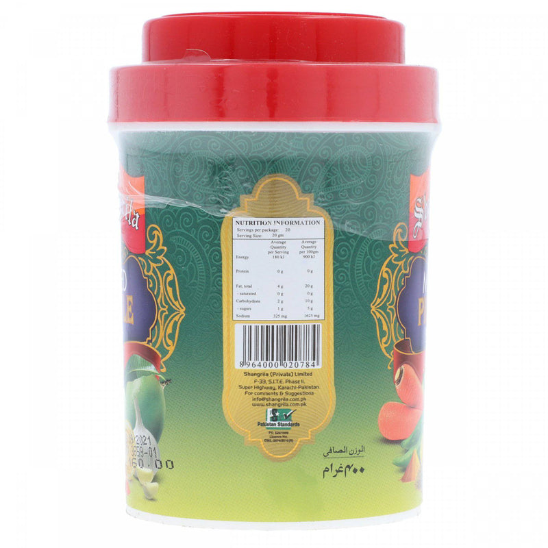 Shangrila Mixed Pickle In Oil Plastic Jar 400g - HKarim Buksh