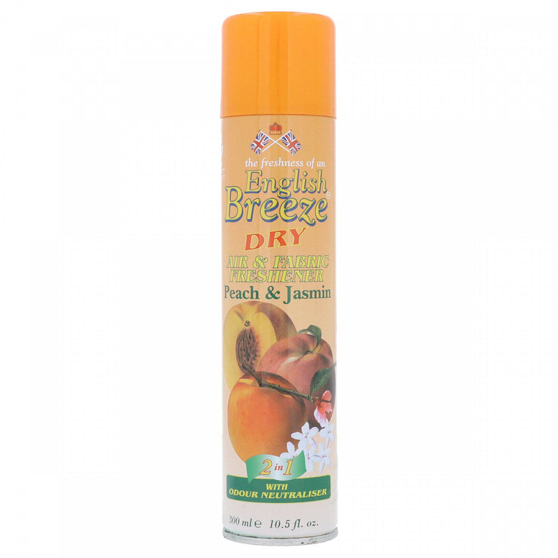 English Breeze Dry Air & Fabric Freshener Peach & Jasmine 300ml - HKarim Buksh