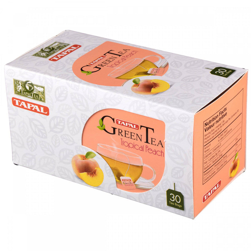 Tapal Green Tea Tropical Peach 30 Tea Bags - HKarim Buksh