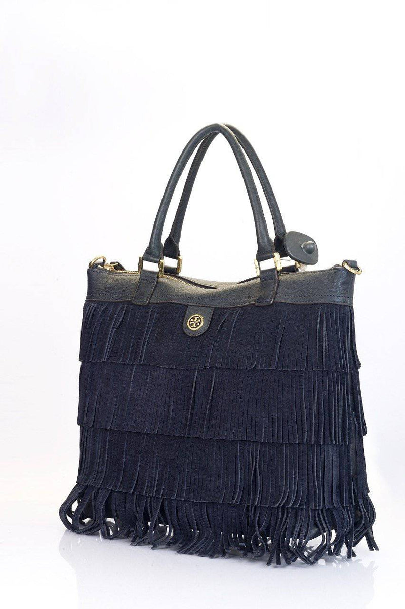 Tory Burch Uni Calf Leather Tory Navy - HKarim Buksh