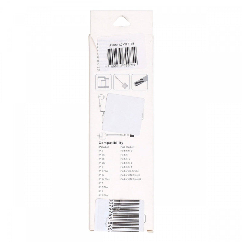 Lightning to 3.5mm Adapter MH032 White - HKarim Buksh