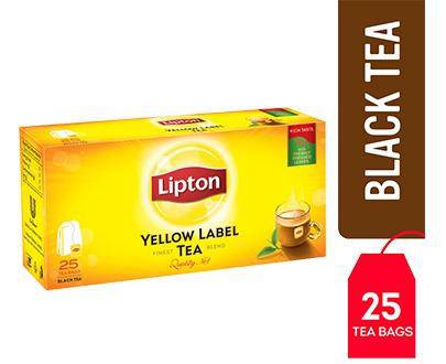 Lipton Yellow Label Black 25 Tea Bags - HKarim Buksh