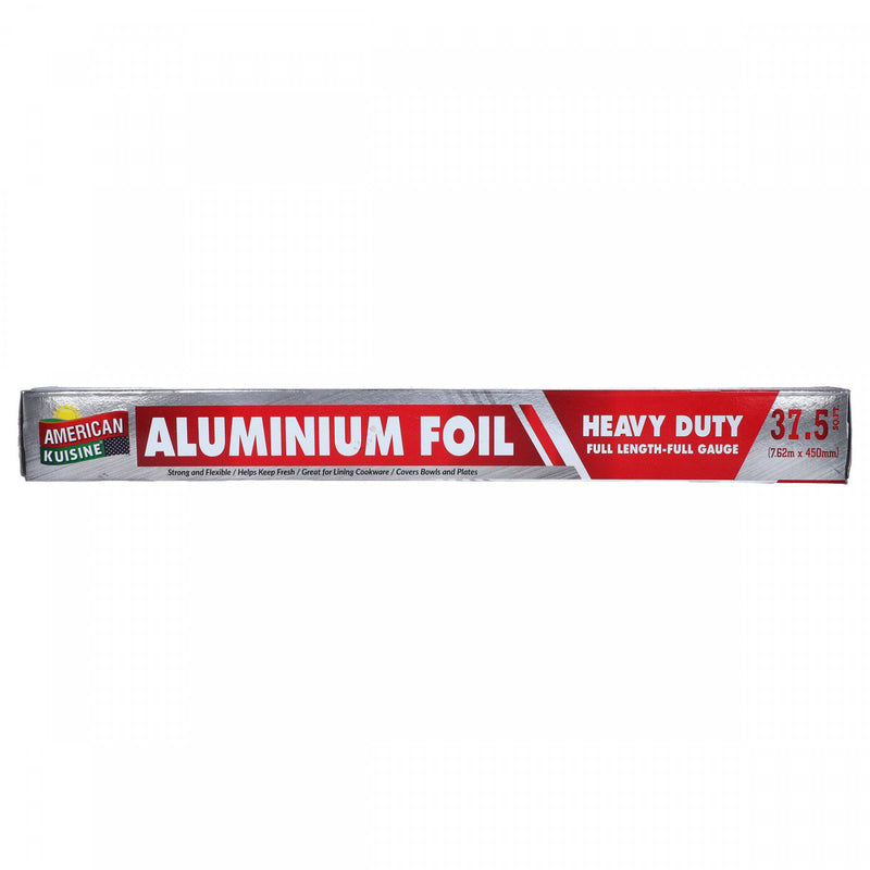 American kuisine Aluminium Foil Heavy Duty 37.5 sq.ft (7.62m x 450m) - HKarim Buksh