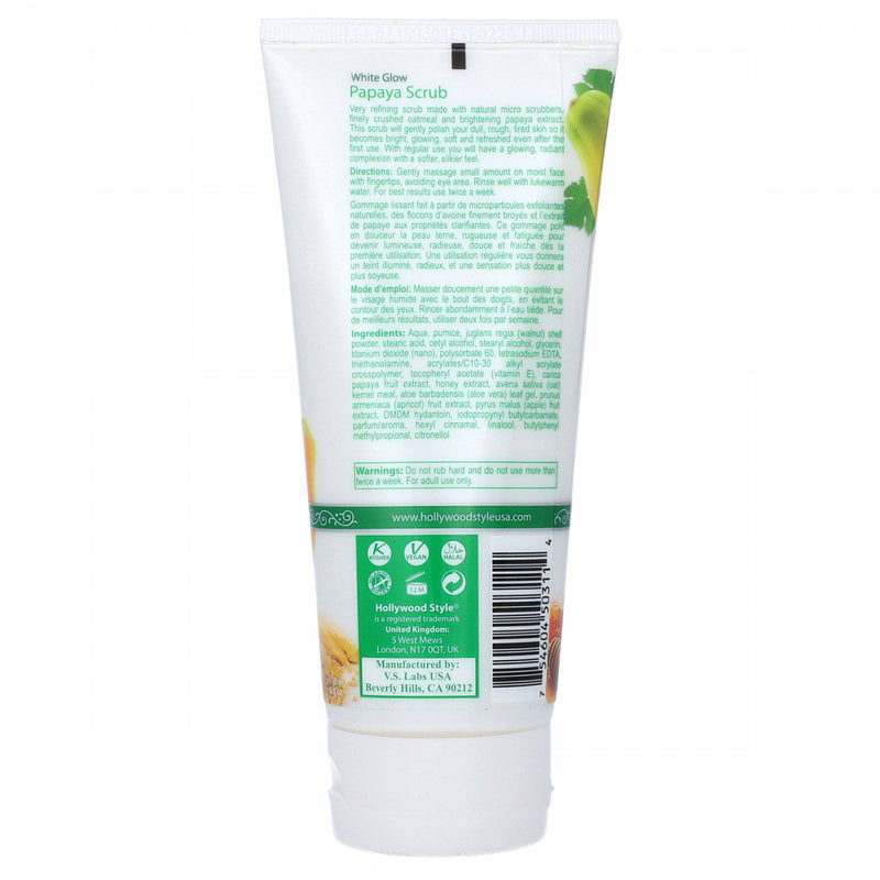 Herbal Hollywood Style Formulas White Glow Papaya Scrub 150ml - HKarim Buksh
