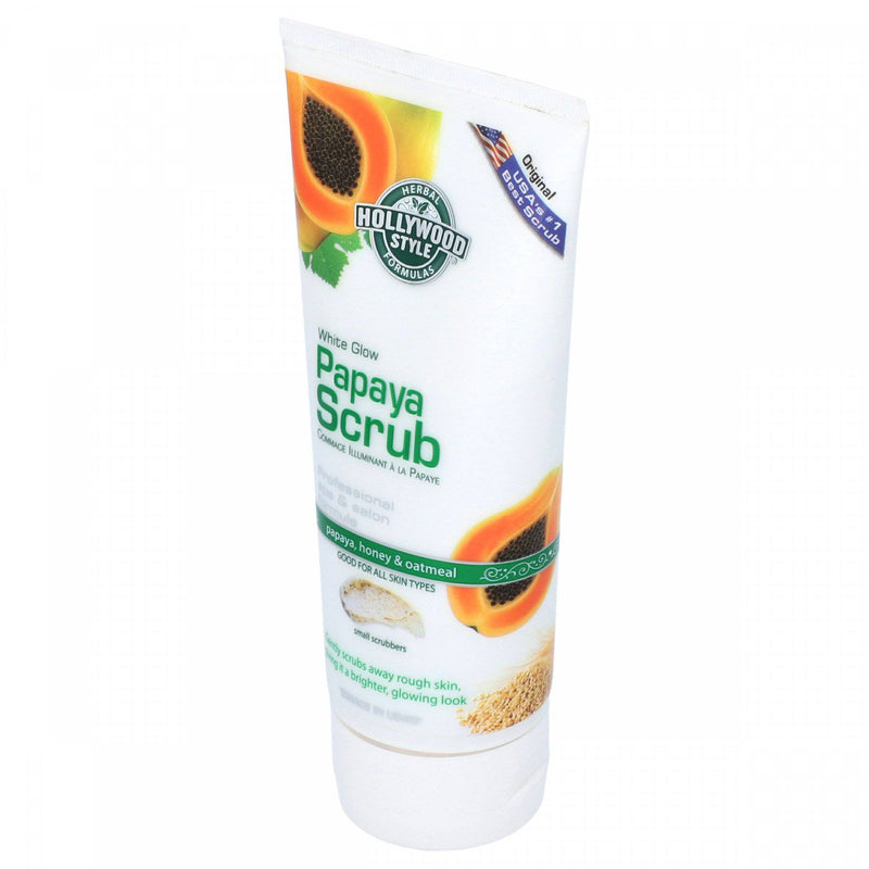 Herbal Hollywood Style Formulas White Glow Papaya Scrub 150ml - HKarim Buksh