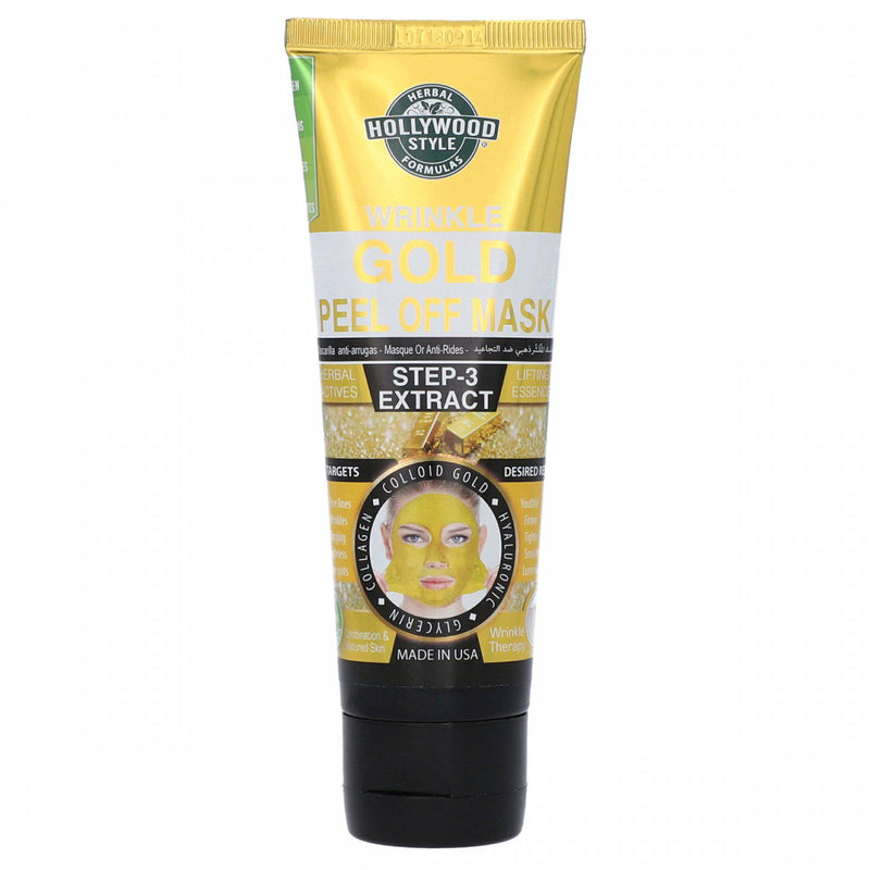 Herbal Hollywood Style Formulas Wrinkle Gold Peel Off Mask100ml - HKarim Buksh