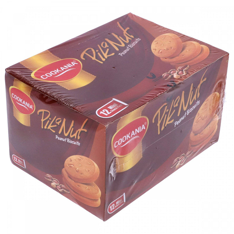 Cookania PikaNut Peanut Biscuits 12 Mini Snack Packs - HKarim Buksh