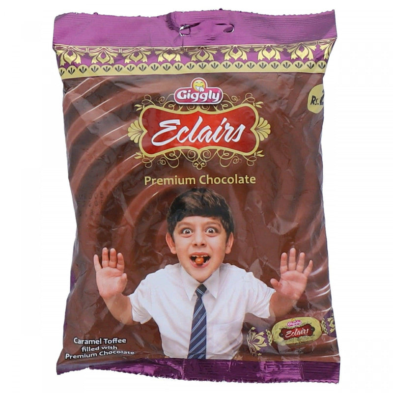 Giggly Eclairs Choc Toffee Pch 50Pc - HKarim Buksh