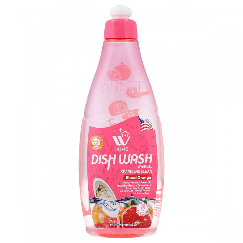 Home Dish Wash Sparkling Clean Blood Orange Gel 500ml - HKarim Buksh