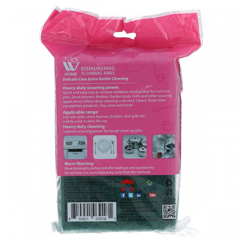 Home Dish washing Scouring Pads Power Full Abrasive 5 Pcs - HKarim Buksh