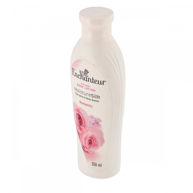 Enchanteur Perfumed Body Lotion Moisture Silk Aloe Vera & Olive Butter Romantic 250ml - HKarim Buksh