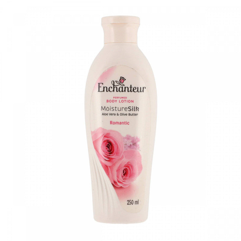 Enchanteur Perfumed Body Lotion Moisture Silk Aloe Vera & Olive Butter Romantic 250ml - HKarim Buksh