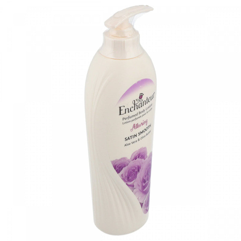 Enchanteur Perfumed Body Lotion Satin Smooth Aloe Vera & Olive Butter Alluring 400ml - HKarim Buksh