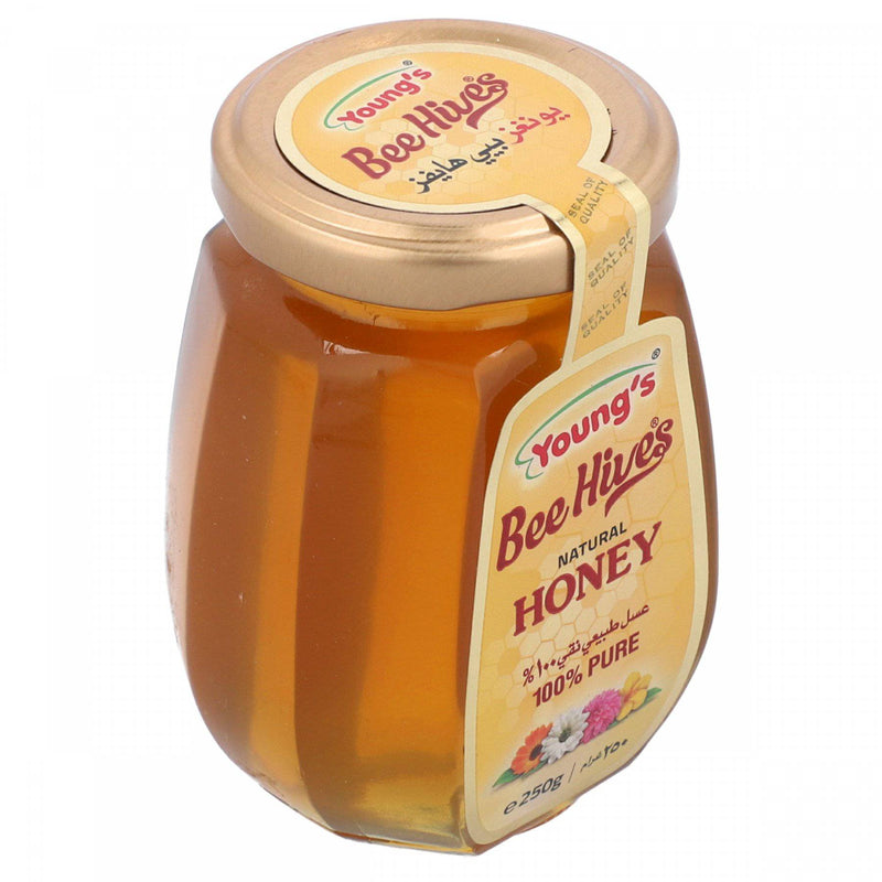 Youngs Bee Hives Natural Honey 250g - HKarim Buksh