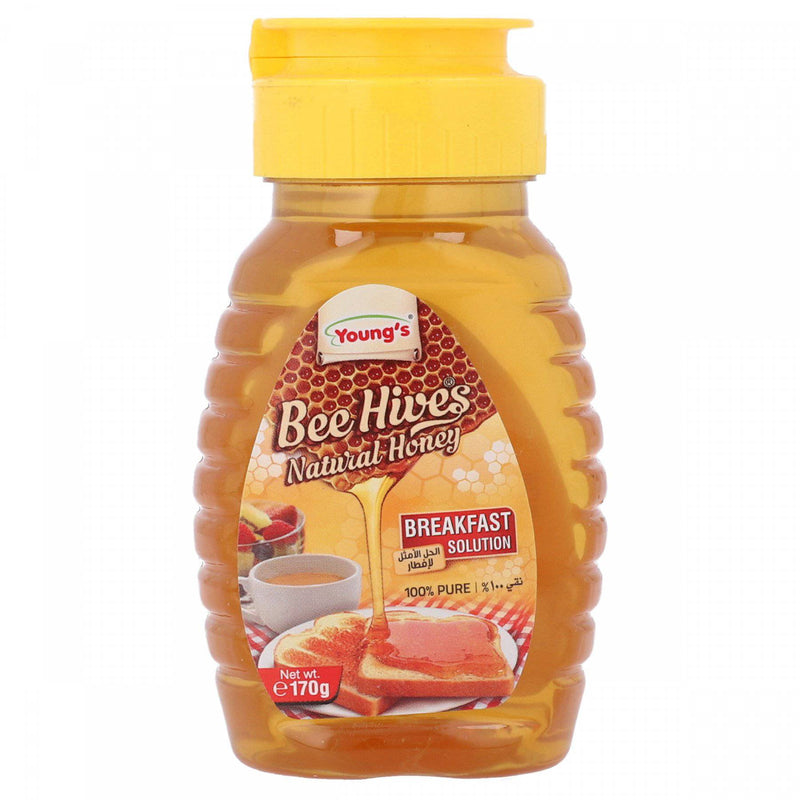 Youngs Bee Hives Natural Honey Bottle 170ml - HKarim Buksh